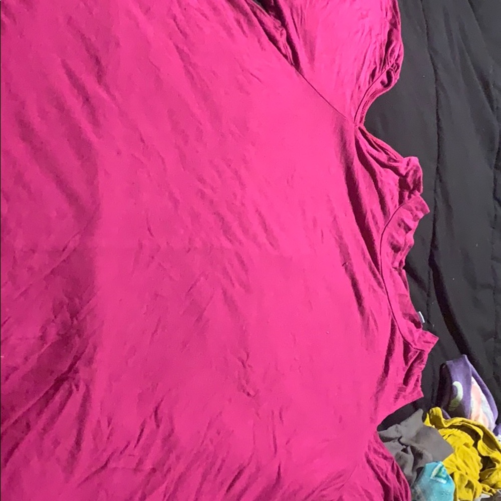 Magenta High Neck Cold Shoulder Dress